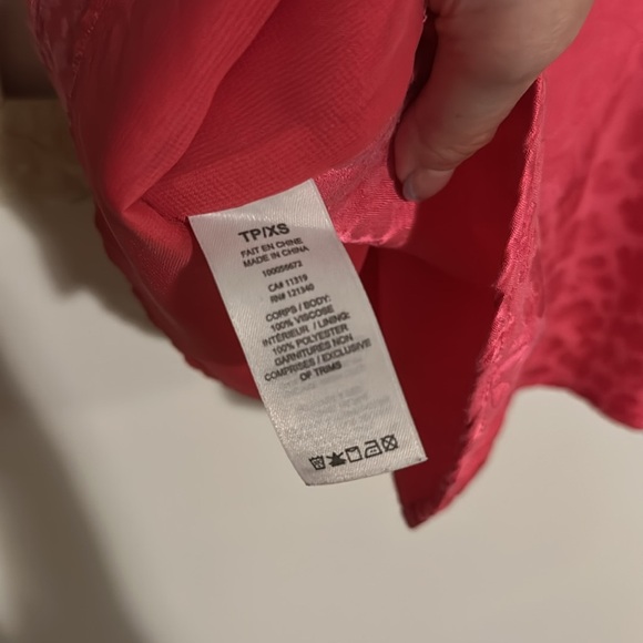 DYNAMITE | Pink Lace Animal Print Satin Camisole - Picture 10 of 12